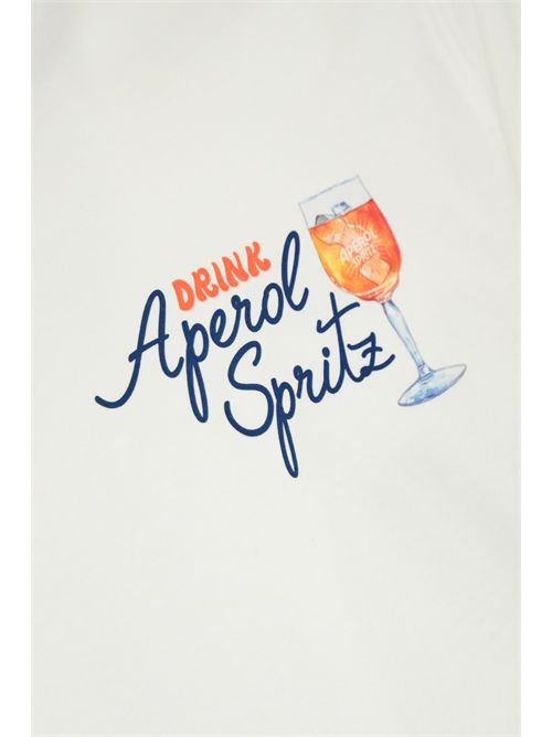 T-shirt con stampa Aperol Spritz Mc2 Saint Barth | TSHIRT MAN02420H DRINK SPRITZ 01N